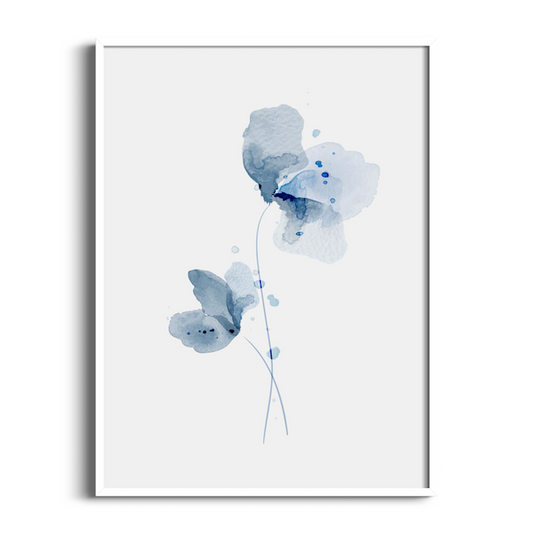 Cerulean Whimsy | Abstract Art Print