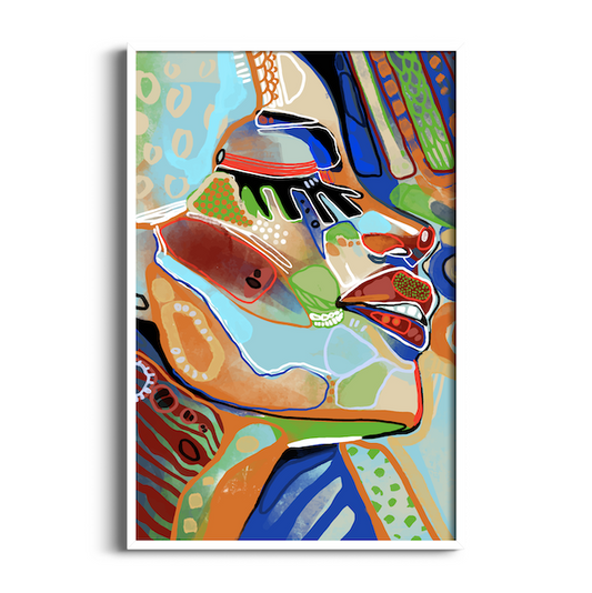 Chromatic Whispers | Abstract Art Print