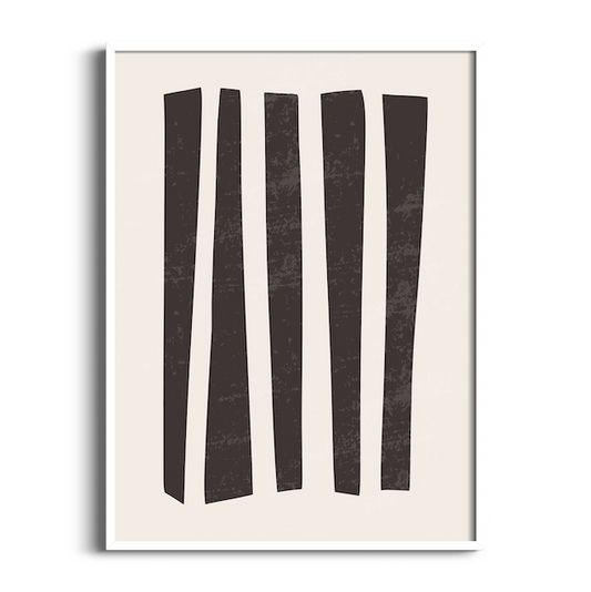 Noir Columns | Abstract Art Print