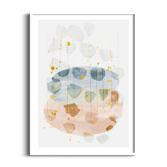 Serene Droplets | Abstract Art Print